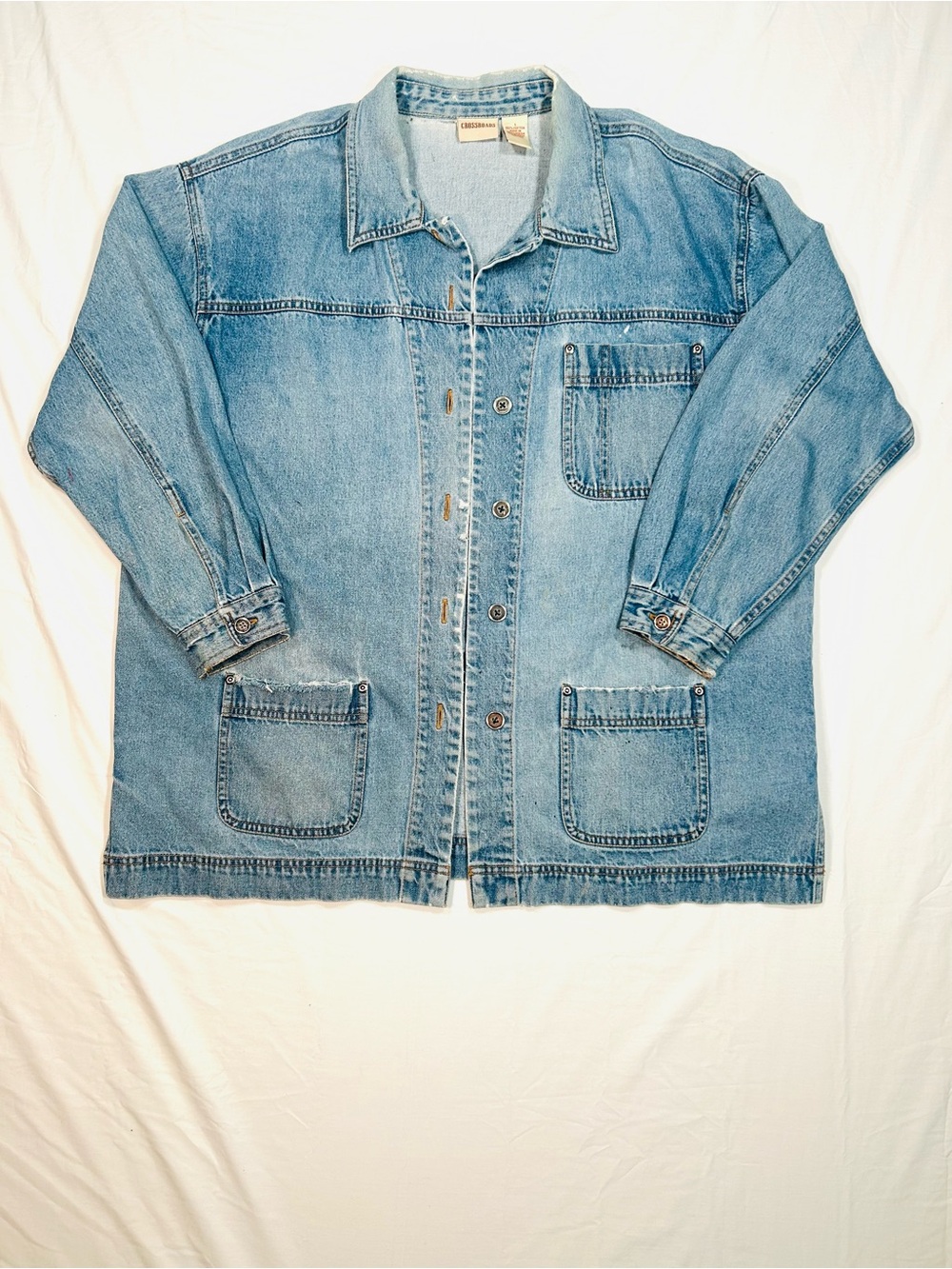 Crossroads Women’s Denim Barn Chore Utility Work Jacket